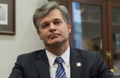 The Director of the Federal Bureau of Investigation (FBI), Christopher Wray