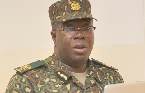ACI Francis Palmdeti speaking at the workshop. Picture: NII MARTEY M. BOTCHWAY