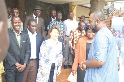  Dr Matthew Opoku Prempeh, the Minister of Education, interacting with some of the participants. Picture: GABRIEL AHIABOR
