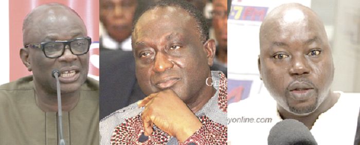 From left Dr Joseph Obeng, Mr Alan Kwadwo Kyerematen,  Trade and Industry Minister, and Mr Samson Awingobit Asaaki