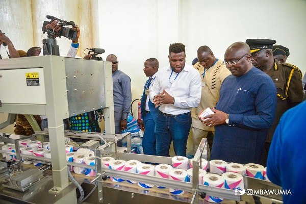 Dr Bawumia directs all govt institutions to buy ﻿made in Ghana toilet papers