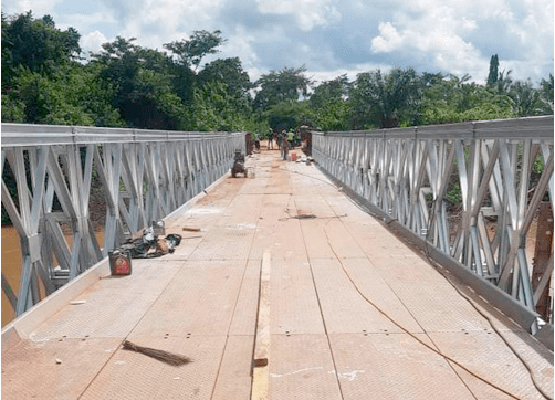 The repaired bridge