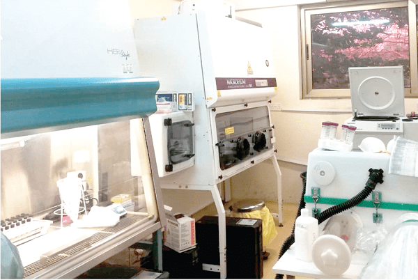 The biosafety laboratory, Kumasi Centre for Collaborative Research in Tropical Medicine (KCCR)