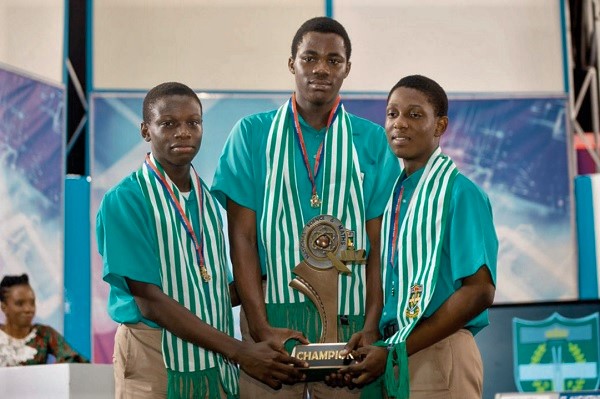 From left to right, Anthony Papa Eliason, Joseph Afful and Jimmy Stephen Newton, made St. Augustine’s College proud last year