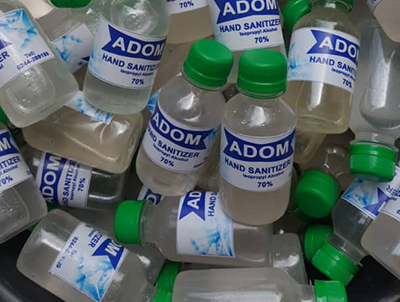  Some of the fake hand sanitizers