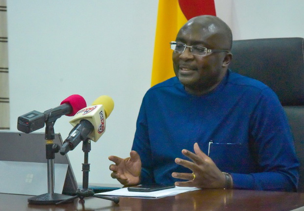 Vice President Dr Mahamudu Bawumia at the launch of the app