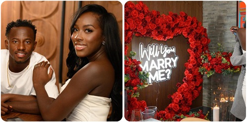 Black Stars winger Yaw Yeboah proposes to girlfriend