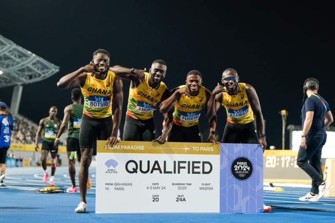 Team Ghana qualified for the Paris Olympics in Bahamas
