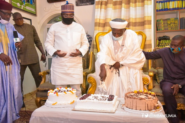 Vice President Dr Mahamudu Bawumia and the National Chief Imam Sheikh Osman Nuhu Sharubutu
