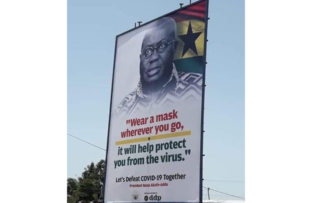 COVID-19: Govt asks city authorities to pull down 'mask-less' Prez Akufo-Addo billboards