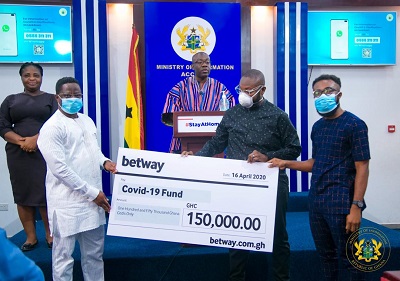 Betway donates GH₵150,000 to COVID-19 Trust Fund