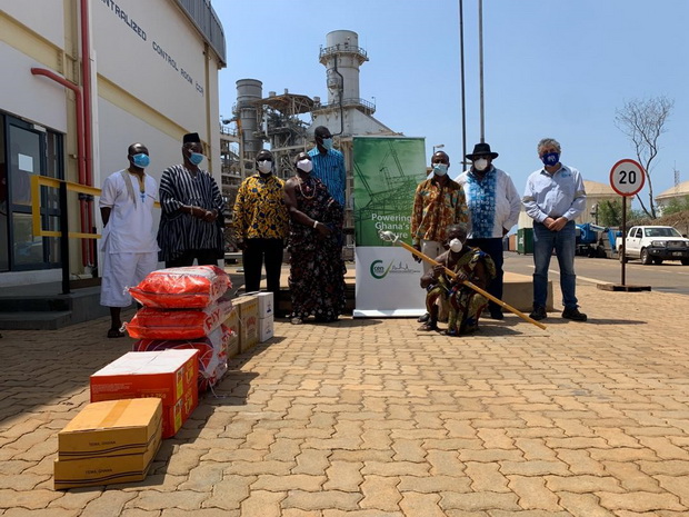 Cenpower donates food items to Kpone community