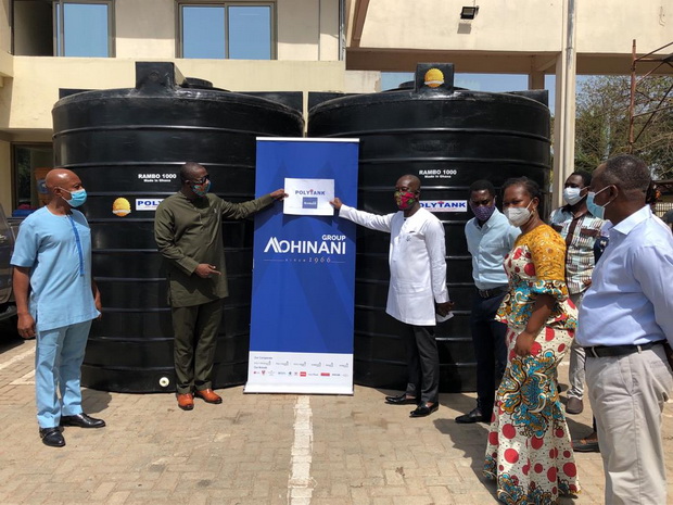 Polytank donates water tanks to Covid-19 fund - Graphic Online