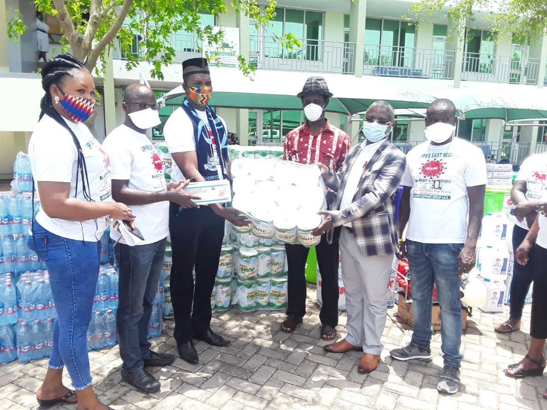 Upper East Region COVID-19 Support Group donates to six health facilities