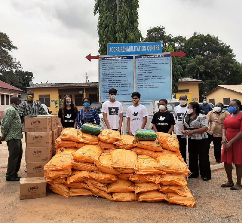 COVID-19: 16-year-old boy donates food items to PWDs