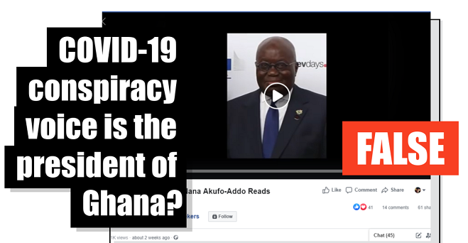 COVID-19: Conspiracy voice is not President Akufo-Addo's