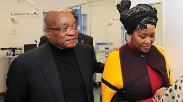President Jacob Zuma and his wife Tobeka Madiba. 