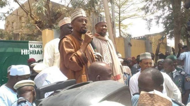 Protesters had called for action against the musician