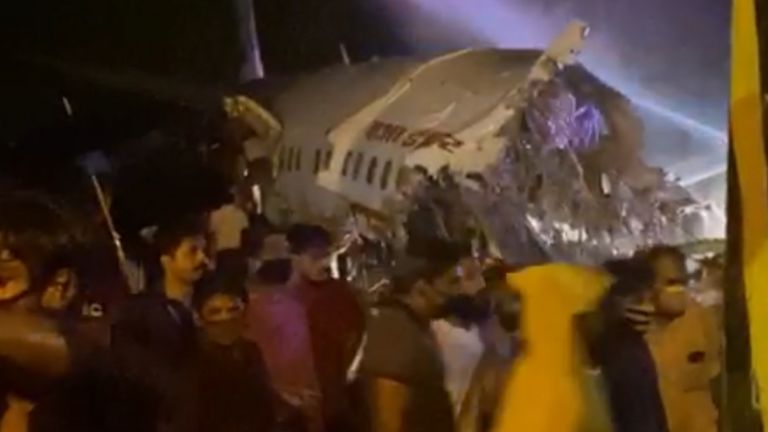 Kerala plane crash: Air India plane breaks in two at Calicut runway
