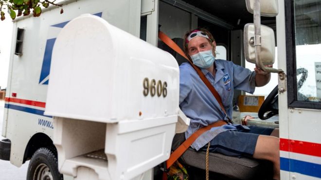The agency warns that millions of mail-in votes may not arrive on time to be counted by election day.