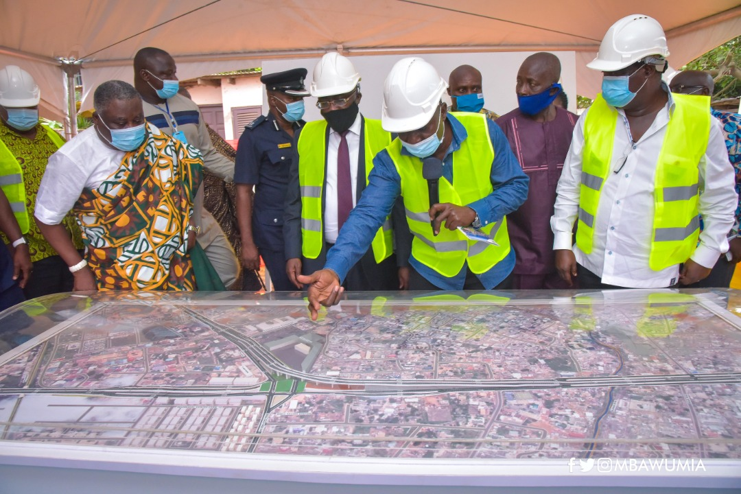 ‘Year of Roads’ on course, as VP Bawumia cuts sod for Accra-Tema Beach Road Project