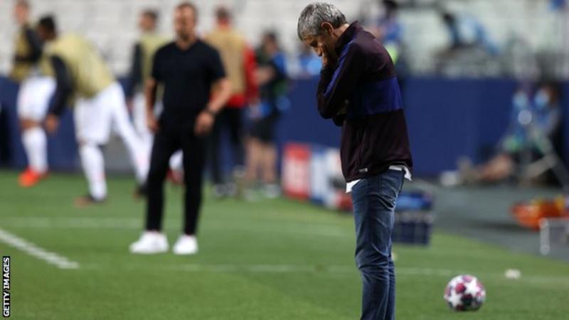 Barcelona sack manager after Bayern thrashing