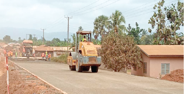 Work on the Ho dual carriageway in progress