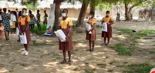 250 Girls receive sanitary pads