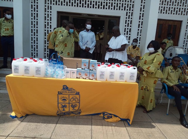 “Accra Aca” old boys give to alma mater