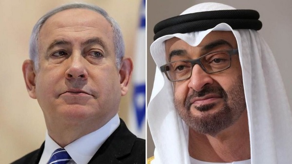 Benjamin Netanyahu and Prince Mohammed Al Nahyan brokered the agreement with the help of the US.
