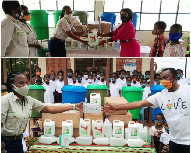 Asanko Women in Mining gives to two orphanages to fight COVID-19