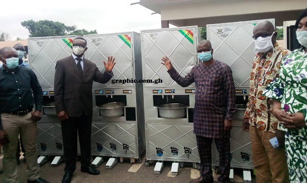KsTU donates handwashing machines to KMA, Manhyia, 7 others