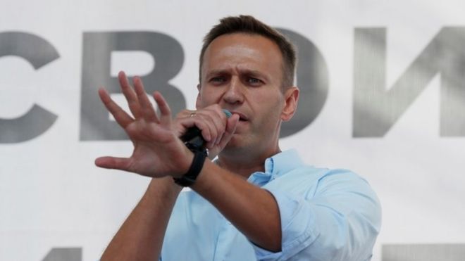 Mr Navalny fell ill during a flight, a spokeswoman said