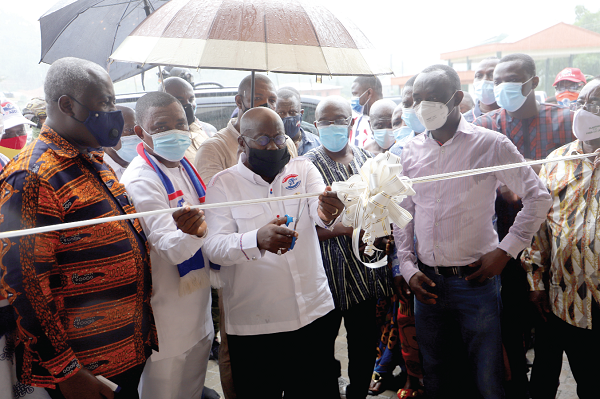 President inaugurates two projects at UMat, addresses rally at Tarkwa
