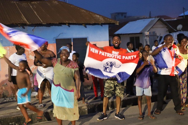 Election 2020 [Photos]: Ghanaians take to the streets to express their excitement