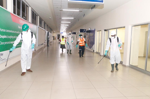  Third phase of disinfection underway at Kotoka International Airport 