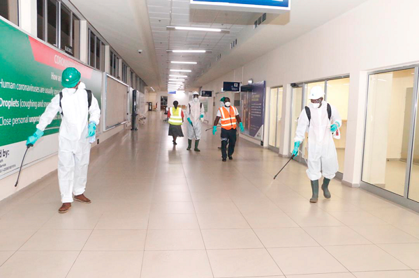 Disinfection of KIA underway
