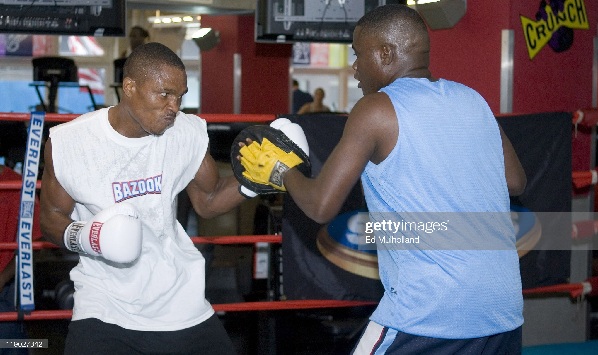 Daniel Oko Odamtten (right) trained Ike Quartey throughout his professional career