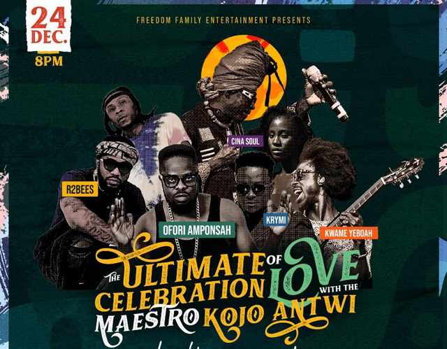 Kojo Antwi plays again on 24th December night
