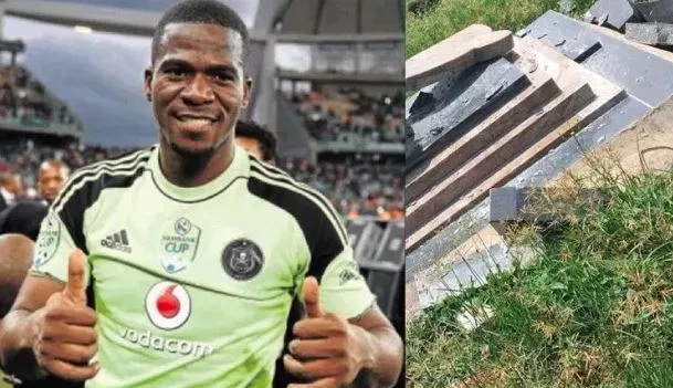 Tombstone of former South African goalie vandalised