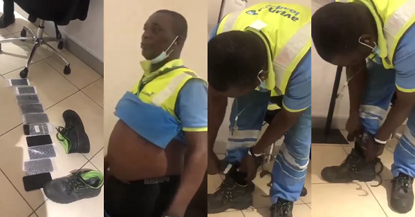 VIDEO: Airport staff arrested for stealing 10 smartphones