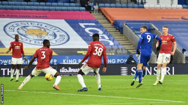 Jamie Vardy had a quiet afternoon before he played a big role in Leicester's late equaliser