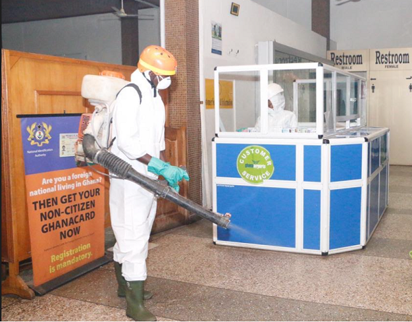 Covid 19:3rd phase of Airports disinfection exercise kicks-off in Kumasi