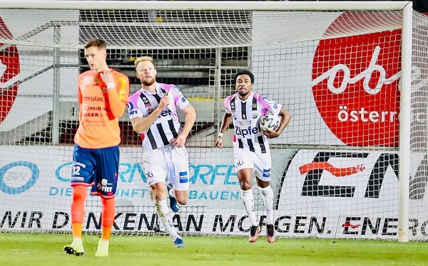 Samuel Tetteh scores and assists for Austrian league leaders