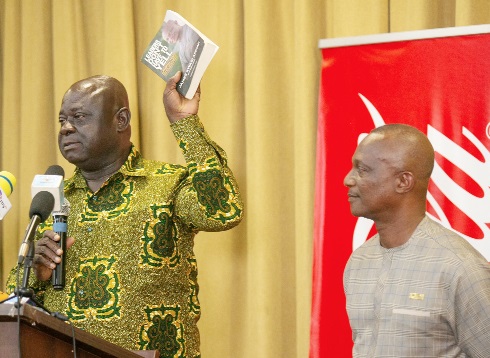 Kwabena Aidoo launching Coach Appiah’s book