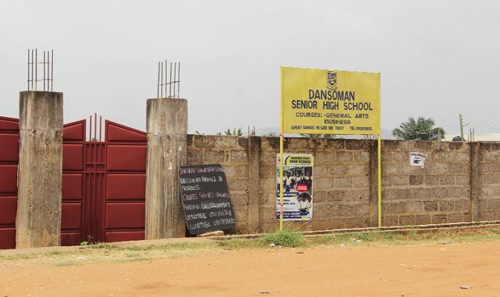  Entrance to the Dansoman Senior High School