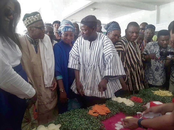 Mr Saeed (3rd left), Northern Regional Minister, and other dignitaries at one of the stands. Picture: Samuel Duodu