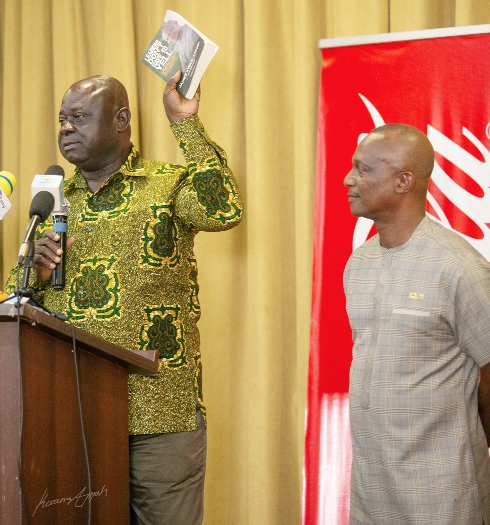 Kwabena Aidoo launching Coach Appiah’s book