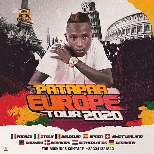 Patapaa to kick start Europe tour on February 18