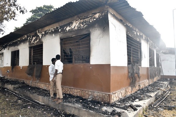 The Alema Hall of Accra Academy which was gutted by fire twice last month